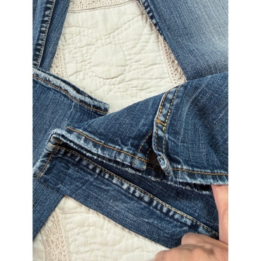 29x33 Silver Jeans Frances Bootcut Blue Distressed Low Rise Western Streetwear - Picture 7 of 8